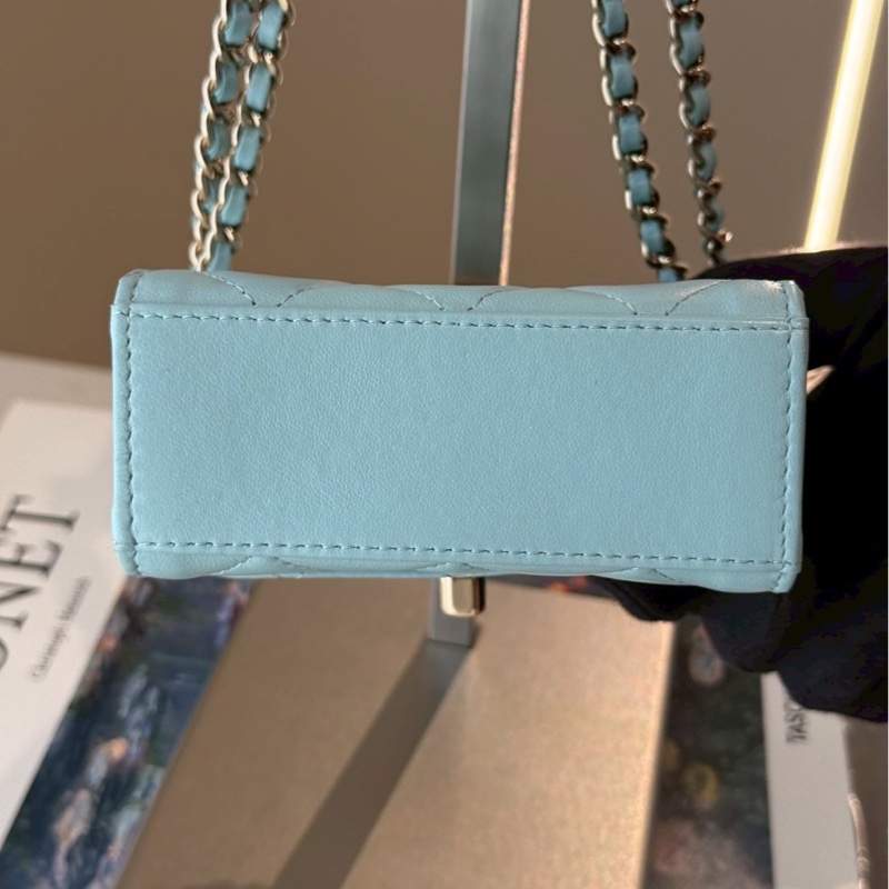 Chanel 水藍色方形包 🩵🩵🩵🩵-9