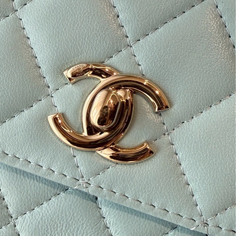 Chanel 水藍色方形包 🩵🩵🩵🩵-10