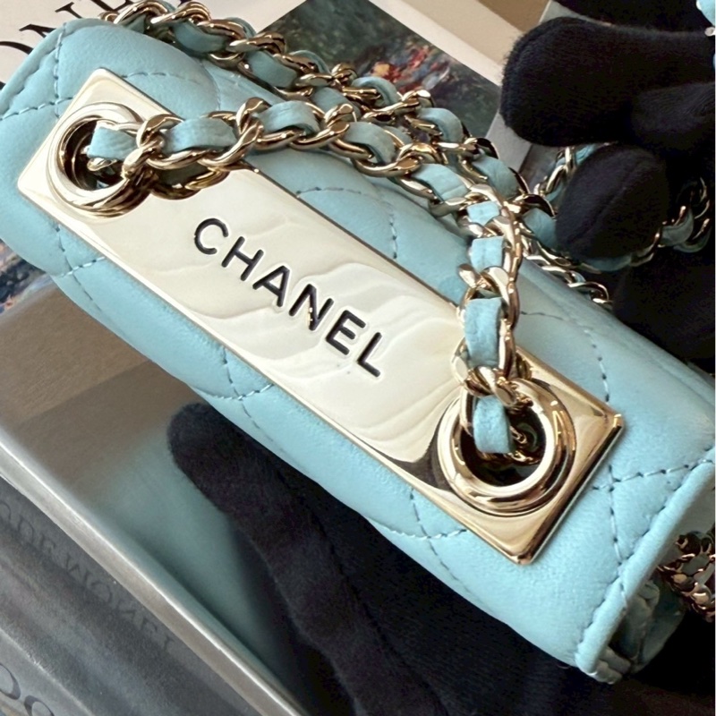 Chanel 水藍色方形包 🩵🩵🩵🩵-11
