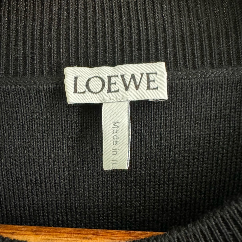 Loewe 全新吊牌還在 羊毛浮雕logo毛衣-8