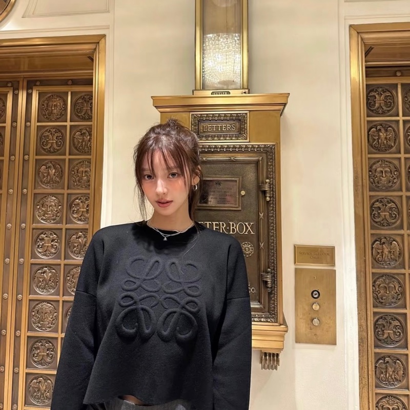 Loewe 全新吊牌還在 羊毛浮雕logo毛衣-3