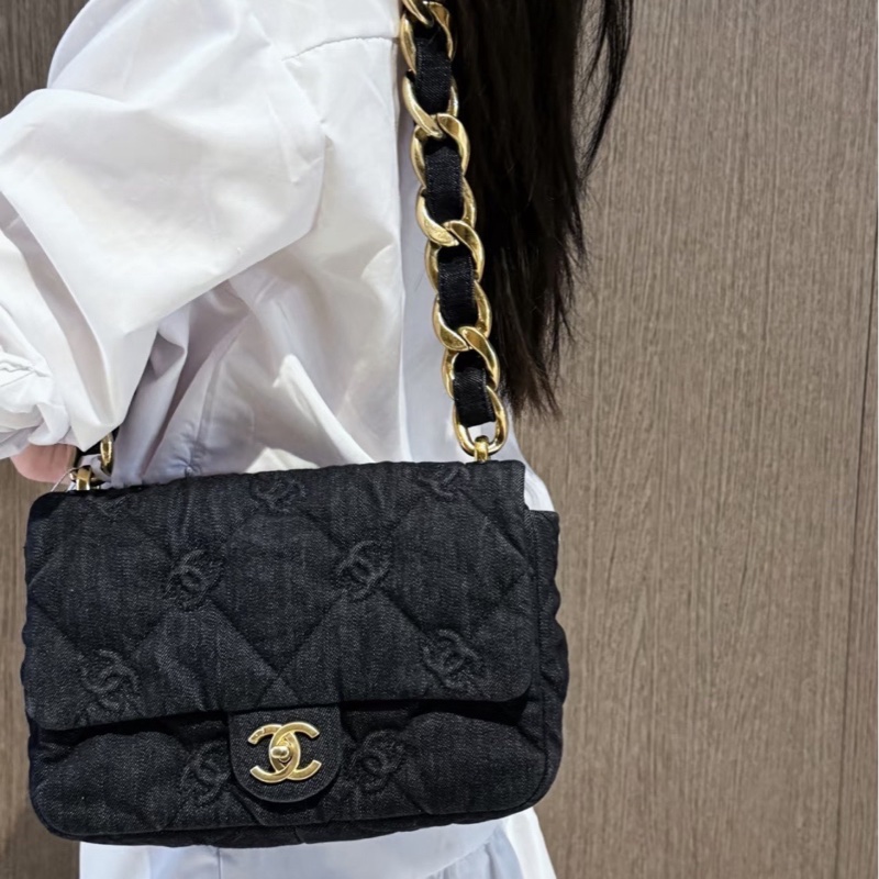 閑置未使用 🆕 Chanel/香奈儿cclogo 牛仔春夏走秀款-14