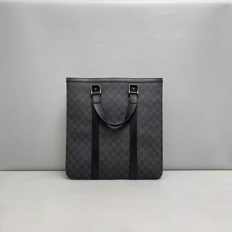 Gucci古馳 男士 黑色老花雙G琴譜包 手提包-1