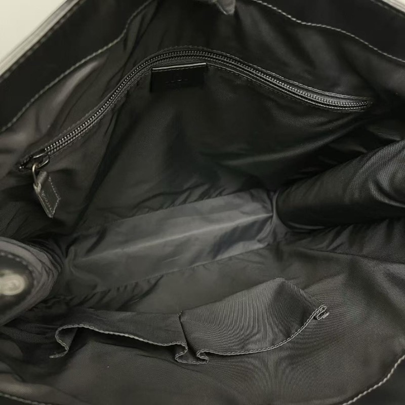 Gucci古馳 男士 黑色老花雙G琴譜包 手提包-8