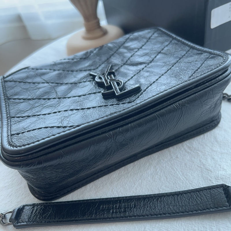 ෆ YSL NIKI BABY油蠟牛皮黑色🖤-17