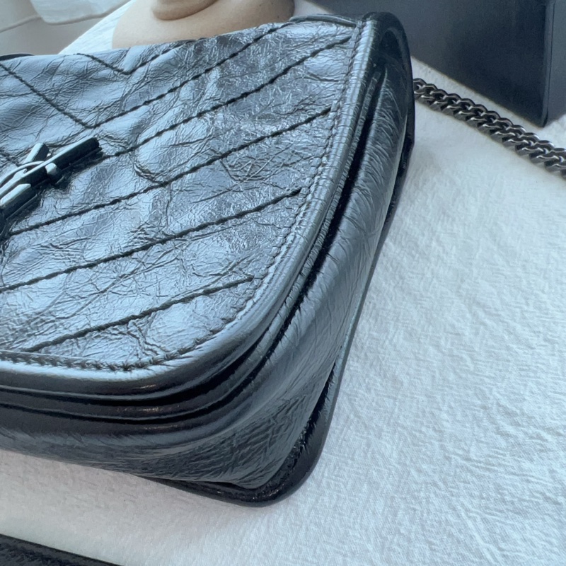 ෆ YSL NIKI BABY油蠟牛皮黑色🖤-18