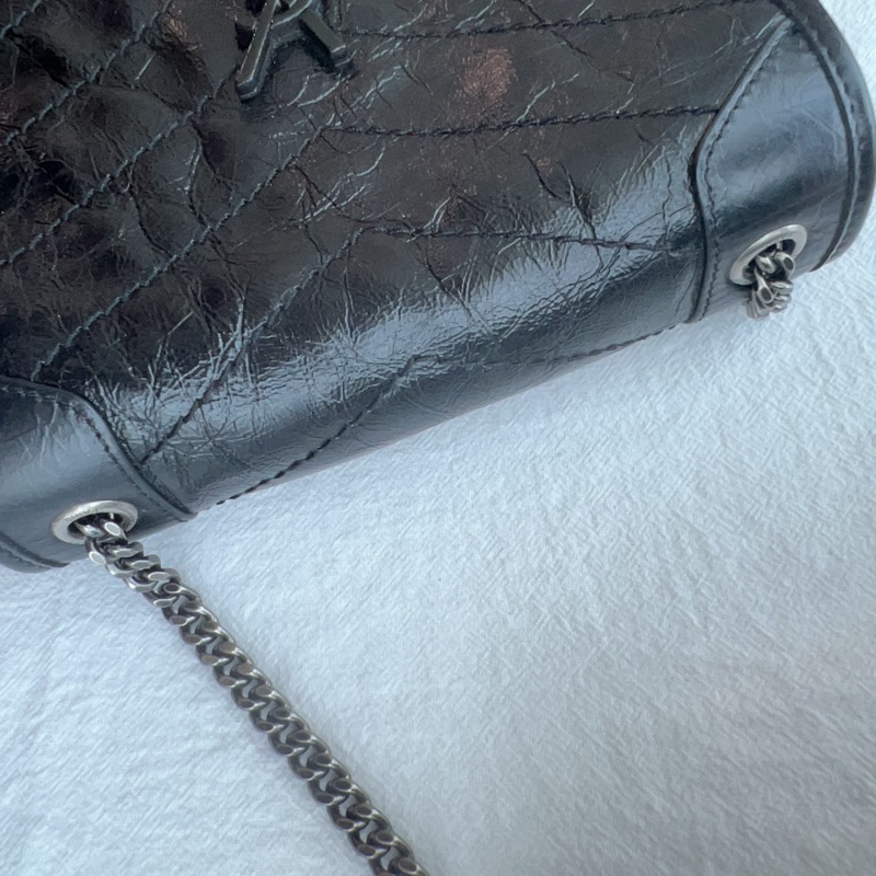 ෆ YSL NIKI BABY油蠟牛皮黑色🖤-19