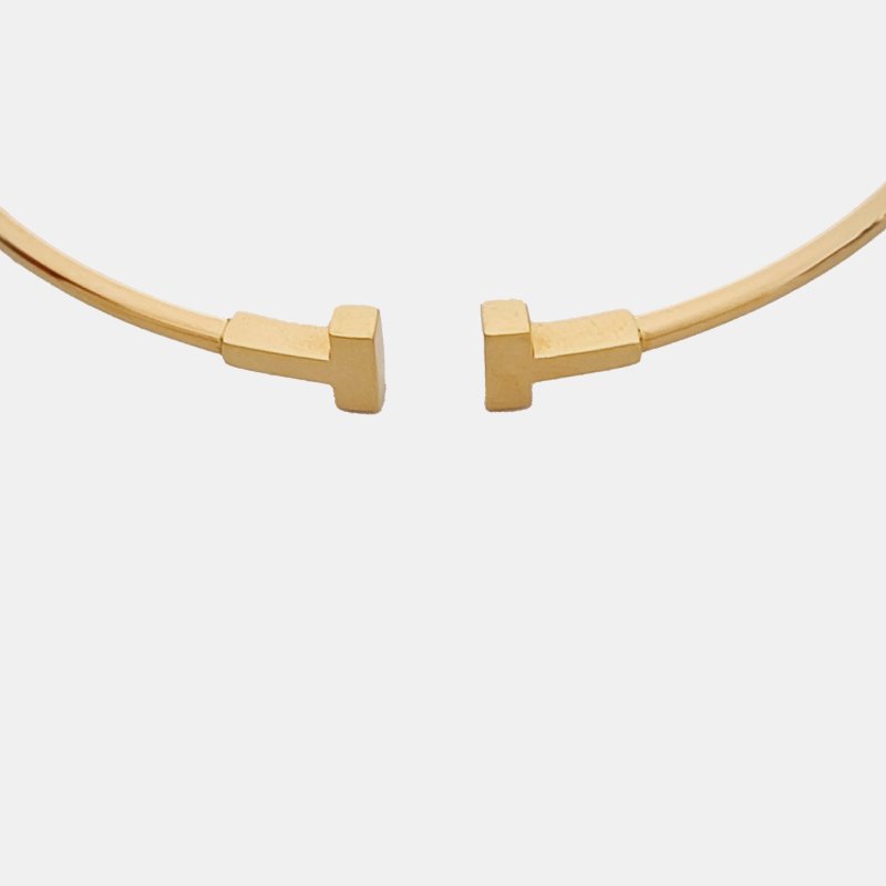 TIFFANY & CO. TiffanyT 系列 玫瑰金色18K玫瑰金T型手鐲 周長15.5cm-2