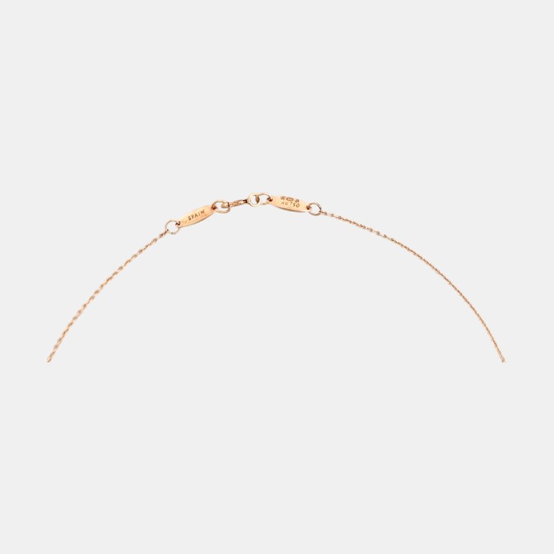 TIFFANY & CO.Elsa Peretti 玫瑰金色18K金心形項鍊 長度40cm-3