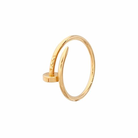 Cartier JUSTE UN CLOU 歐碼59碼 玫瑰金色18K玫瑰金釘子戒指