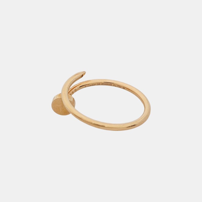 Cartier JUSTE UN CLOU 歐碼59碼 玫瑰金色18K玫瑰金釘子戒指-3