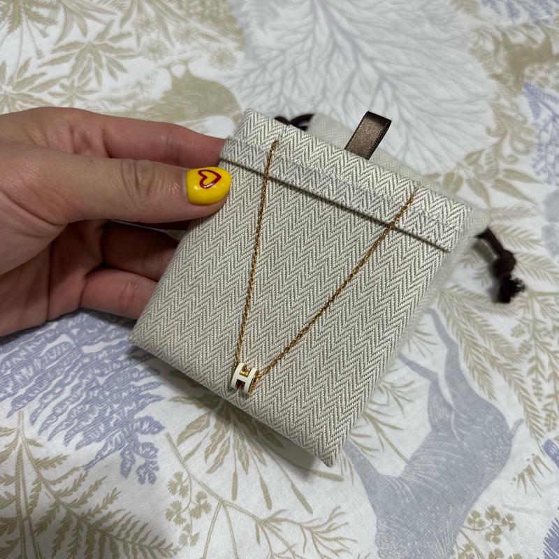(全新) Hermes mini pop H項鍊-2