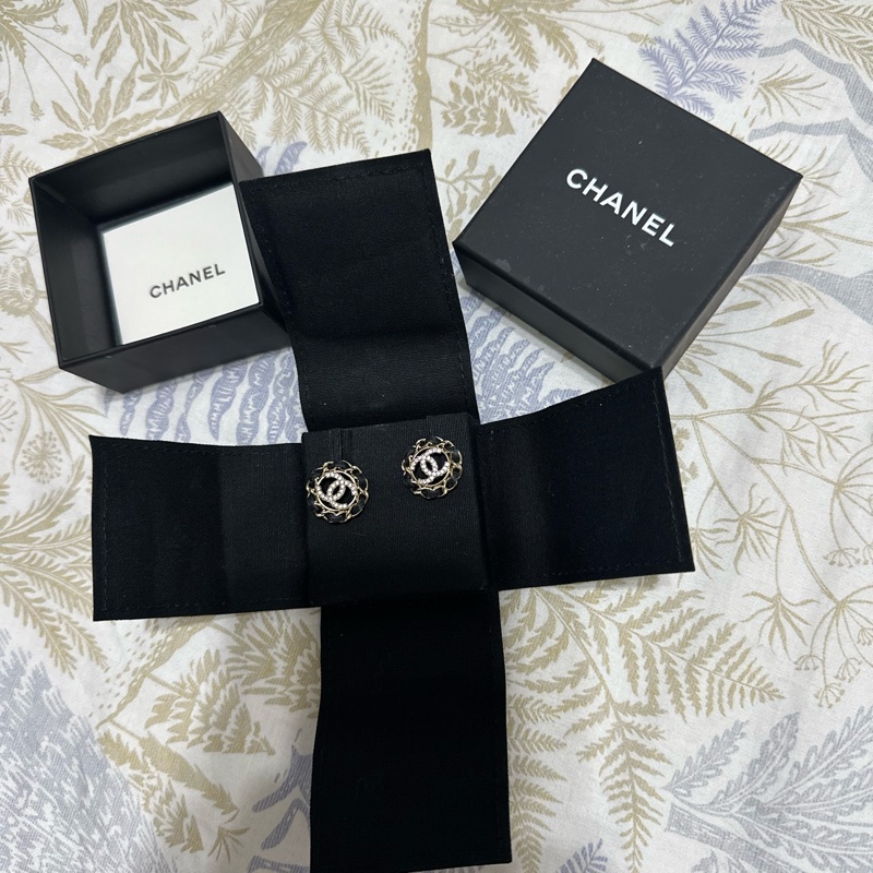 Chanel 雙C耳環-3