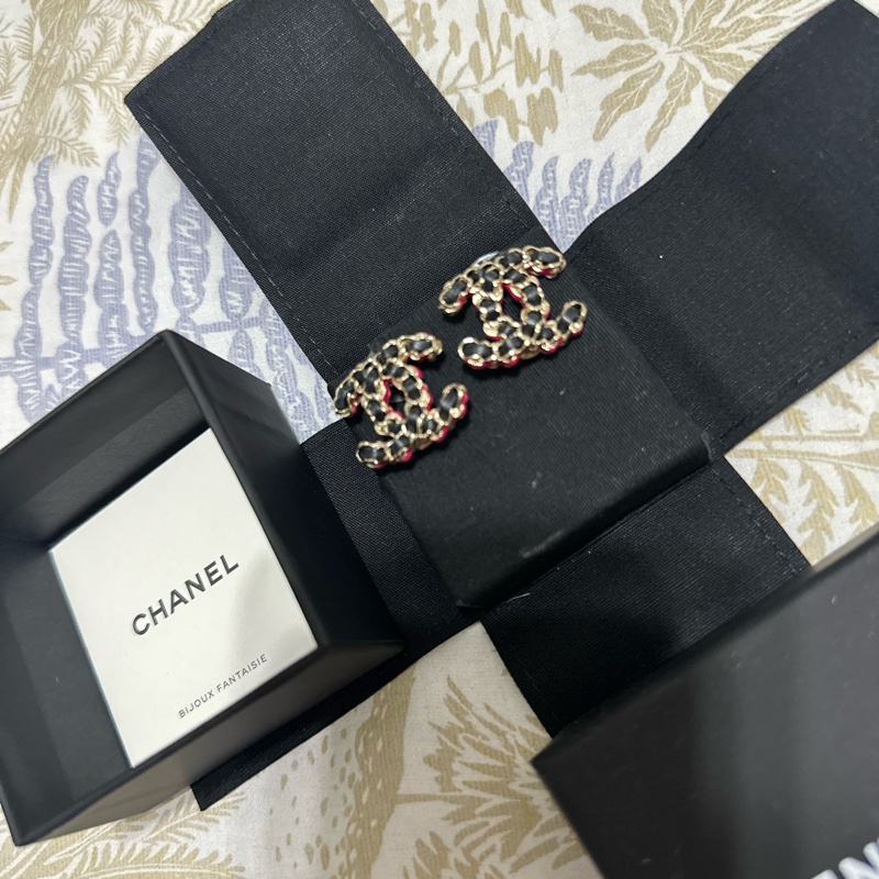 Chanel 雙C耳環-1