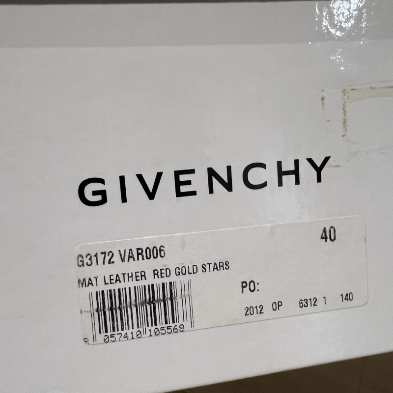 Givenchy Red Gold Star High Sneakers-6