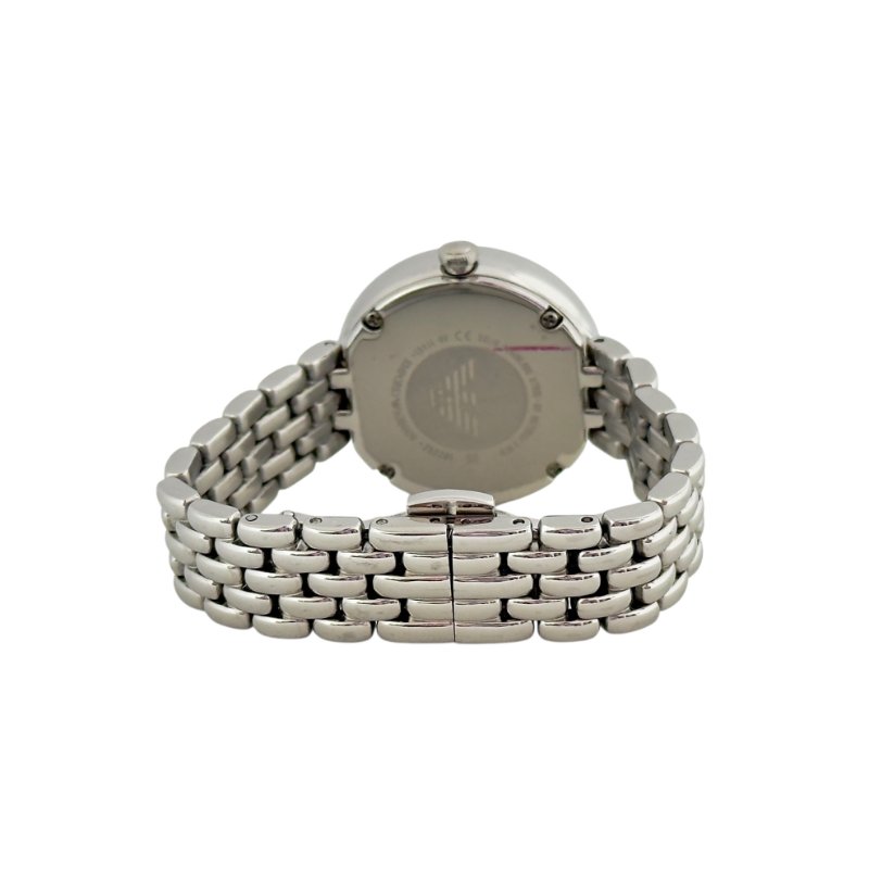 EMPORIO ARMANI 水鑽 貝母錶盤 手錶-5