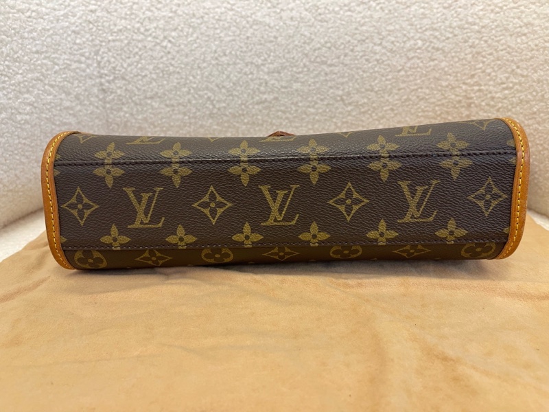 LV中古老花小號郵差包ivy公文包 好成色全原正品!-7