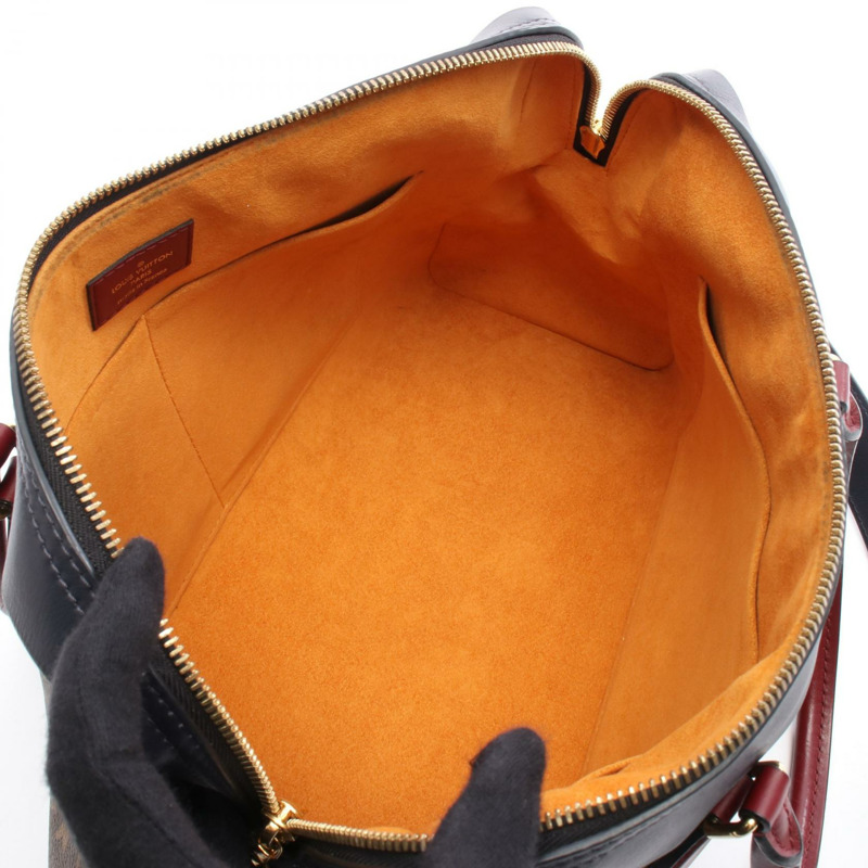 LOUIS VUITTON Tuileries 單肩手提包 M43439 Monogram 帆布 棕色 海軍藍 二手-2