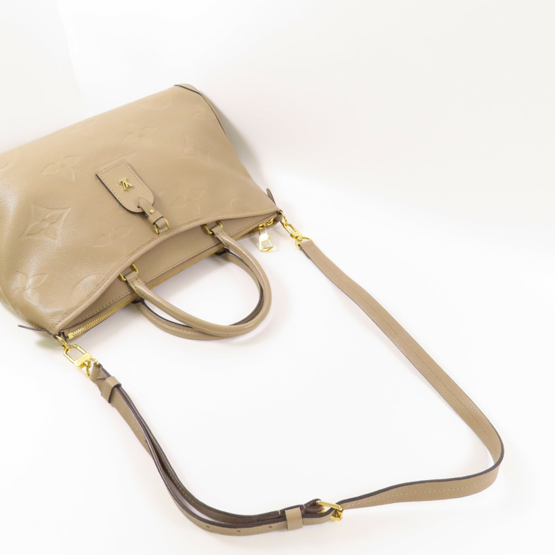LOUIS VUITTON Monogram Empreinte Trianon MM金扣手挽肩背兩用袋-5