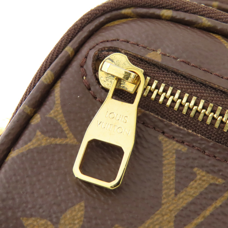 LOUIS VUITTON Monogram Utility金扣手挽肩背兩用袋棕色-8