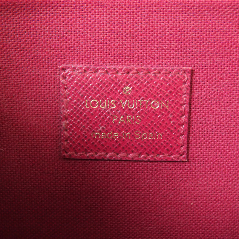 LOUIS VUITTON Monogram Pochette Felicie金扣鏈帶肩背袋棕色-7