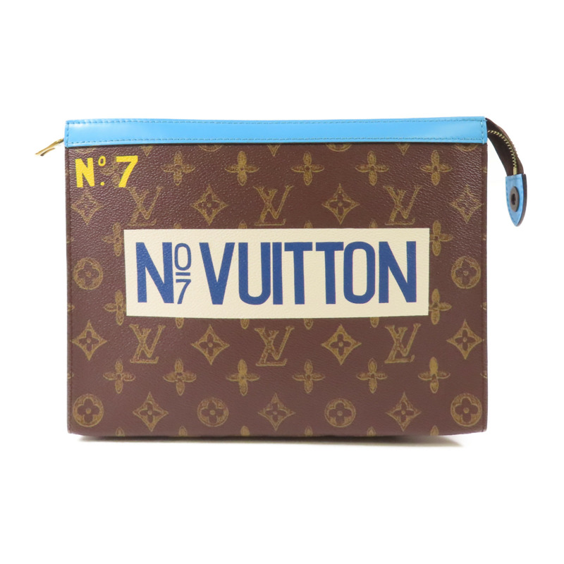 LOUIS VUITTON Monogram Pochette Voyage MM金扣手拿包-0