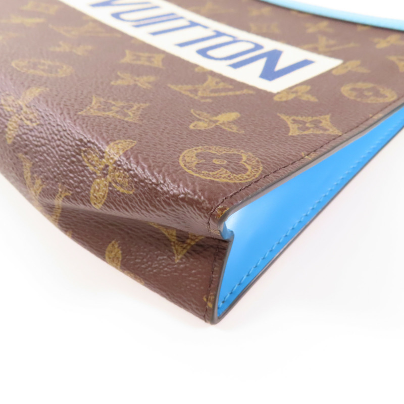 LOUIS VUITTON Monogram Pochette Voyage MM金扣手拿包-8