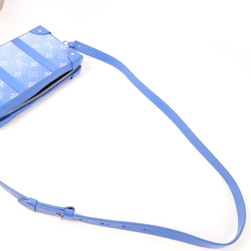 LOUIS VUITTON Monogram Clouds Soft Trunk Wallet銀扣肩背袋-7