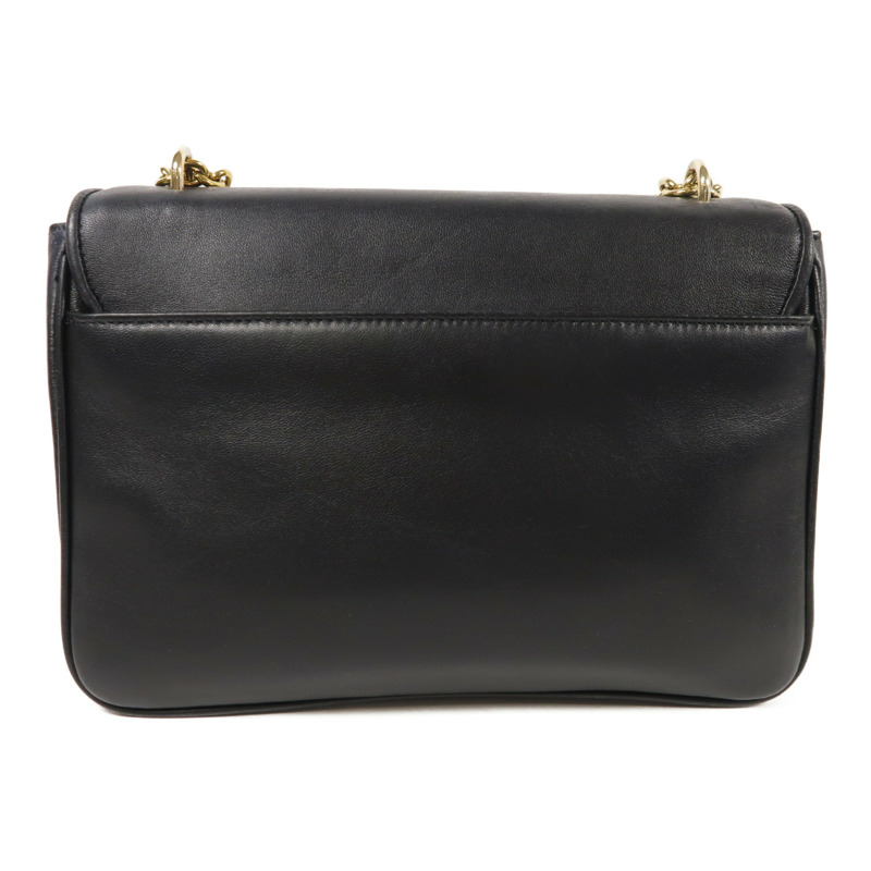 Furla 牛皮皮革Chain Shoulder金扣鏈帶肩背袋-1