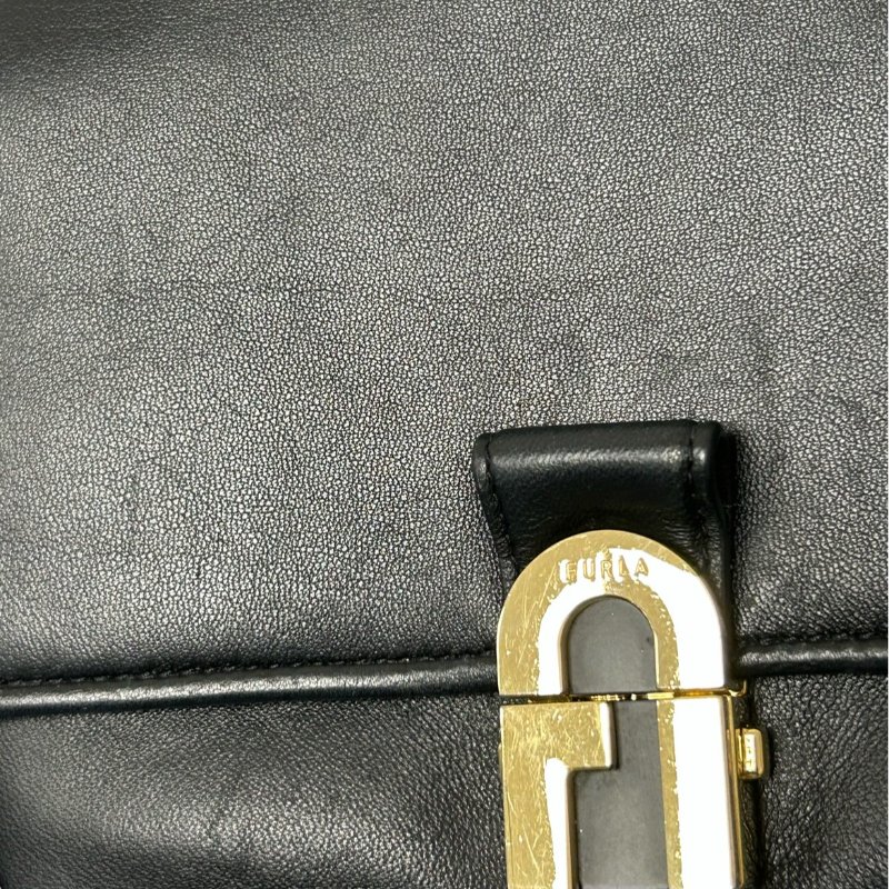 Furla 【激減優惠】牛皮皮革Chain Shoulder金扣鏈帶肩背袋-10