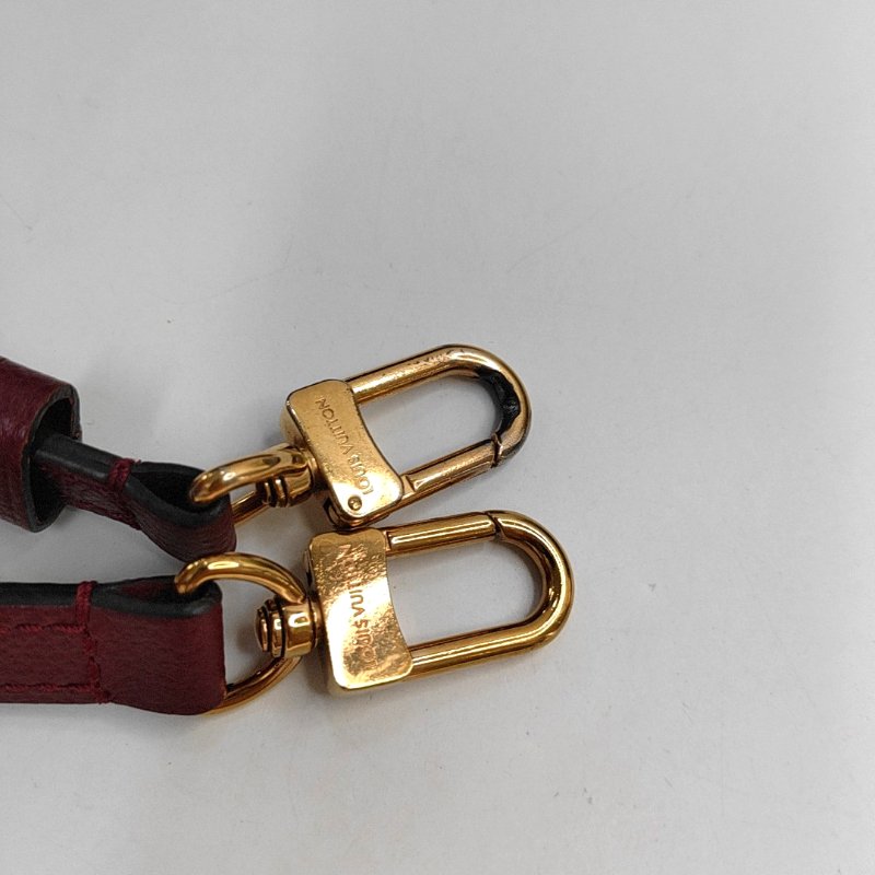 LOUIS VUITTON SPEEDY 20 酒紅色牛皮老花波士頓包肩背包手提包 金色五金 可拆卸肩帶-19