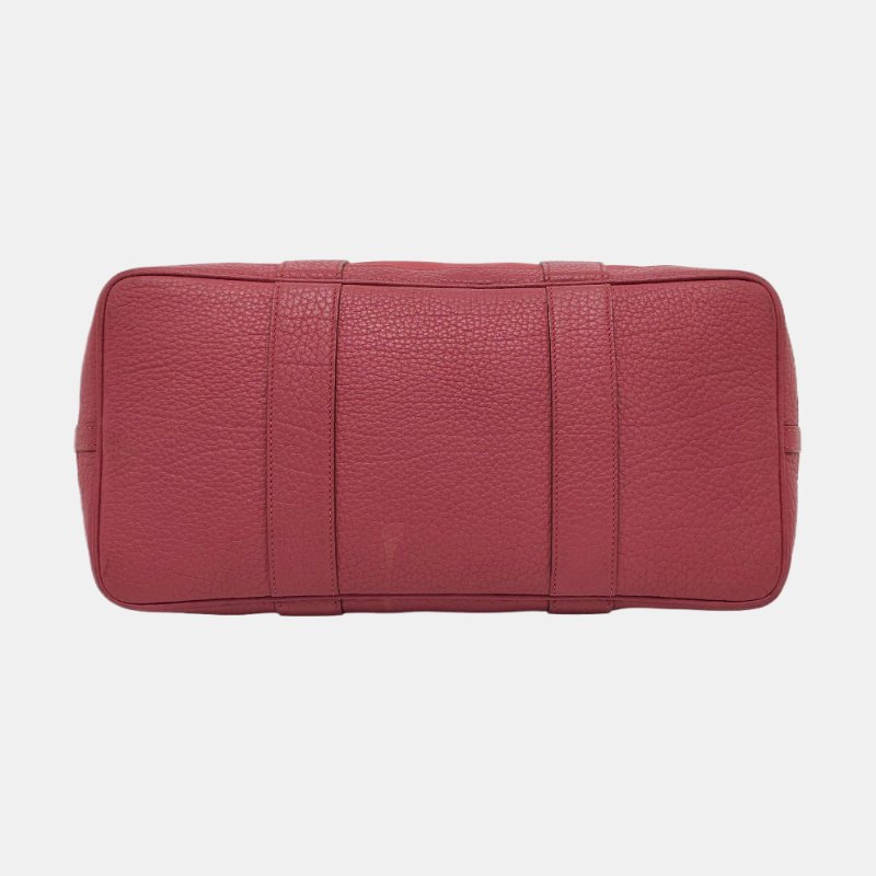 HERMÈS Garden Party 36 粉色帆布花園包手提包 銀色五金 框O刻-5