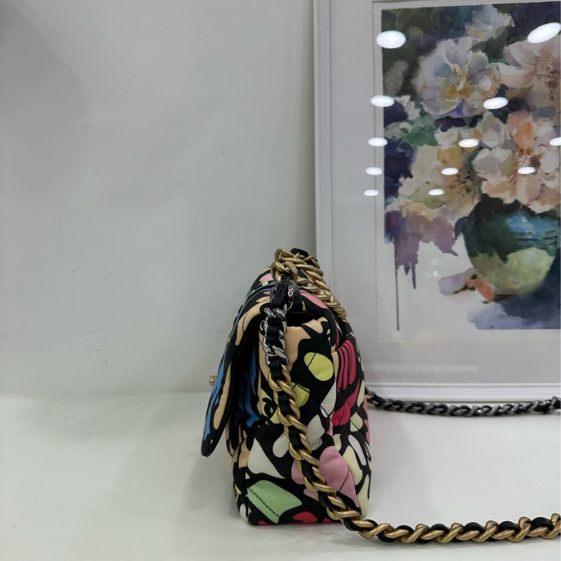 Chanel 香奈兒 19bag 彩繪特別版 22年晶片 限量款 26cm-5