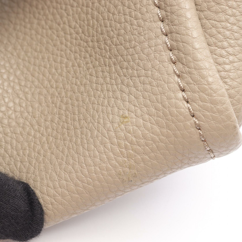 MARC JACOBS Signet Work 單肩托特包 H051L01FA21 皮革 米色 二手 女款-4