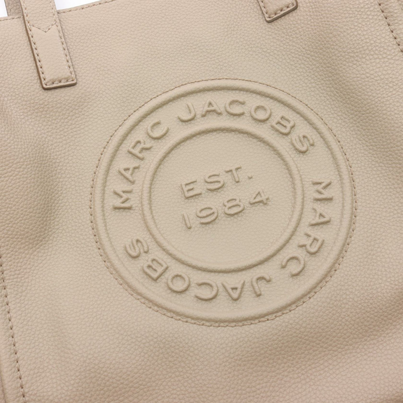 MARC JACOBS Signet Work 單肩托特包 H051L01FA21 皮革 米色 二手 女款-7