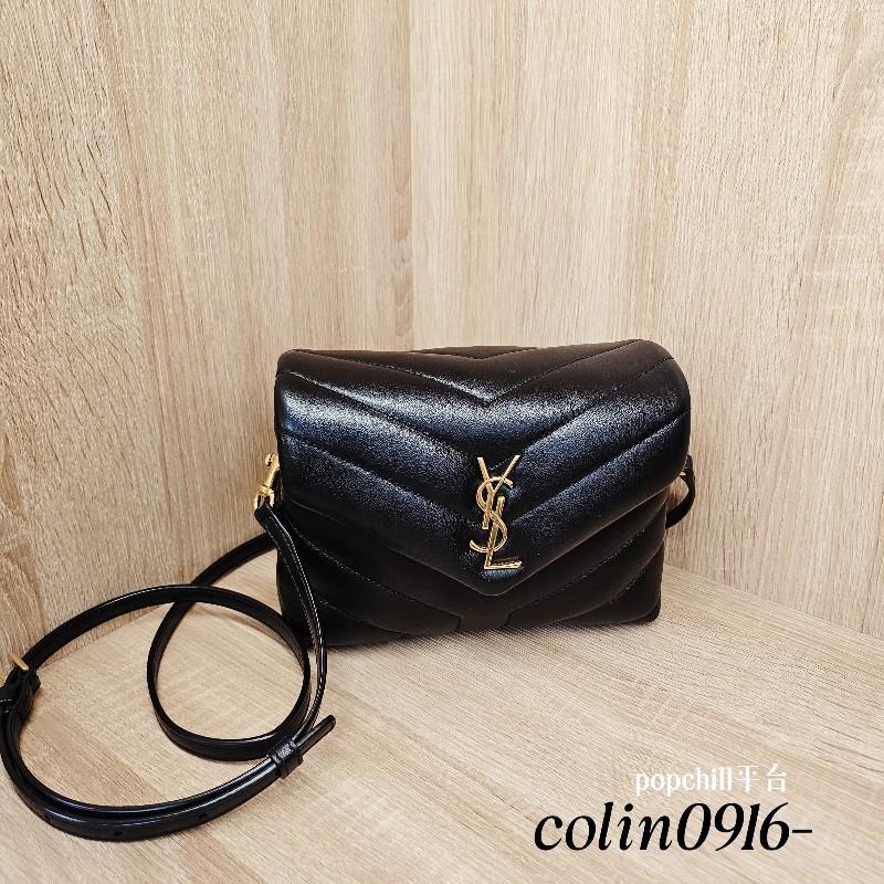 [熱門好物推推🥰] YSL 黑金釦LouLouToy斜背包-0