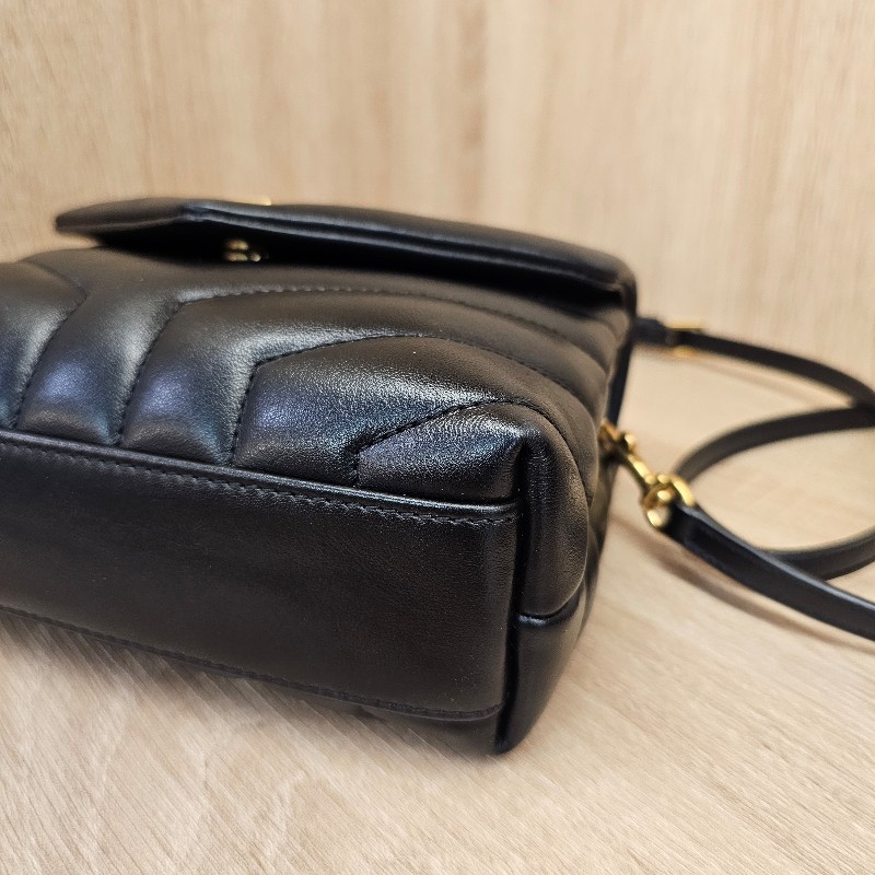 [熱門好物推推🥰] YSL 黑金釦LouLouToy斜背包-7