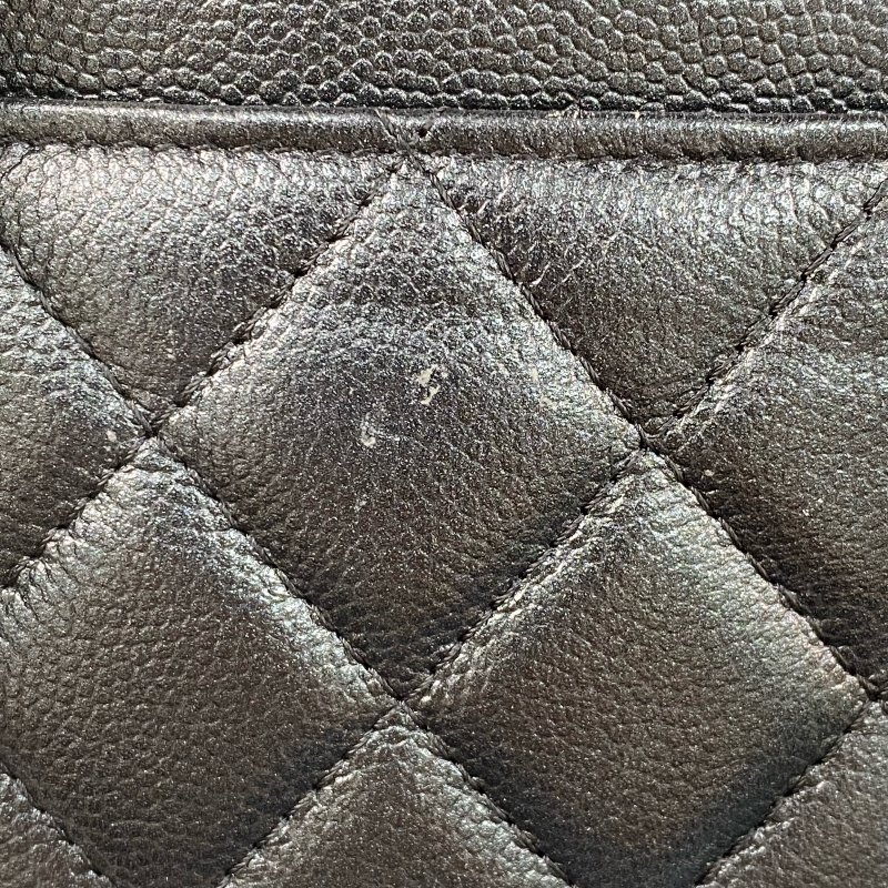 △ Chanel 香奈兒 Deep Gray Blue Caviar Skin Gold Tone Metal Chain On Wallet 深灰藍色粒紋小牛皮金色金屬鏈條銀包 -257014533-20