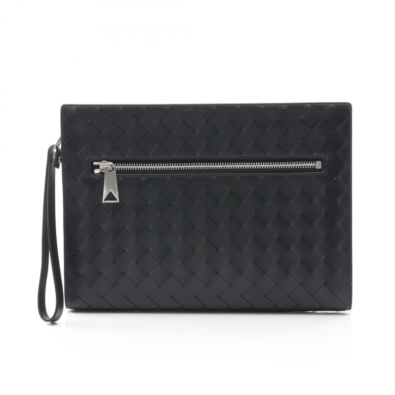 BOTTEGA VENETA Intrecciato 小型公事包商務手拿包真皮全新-0