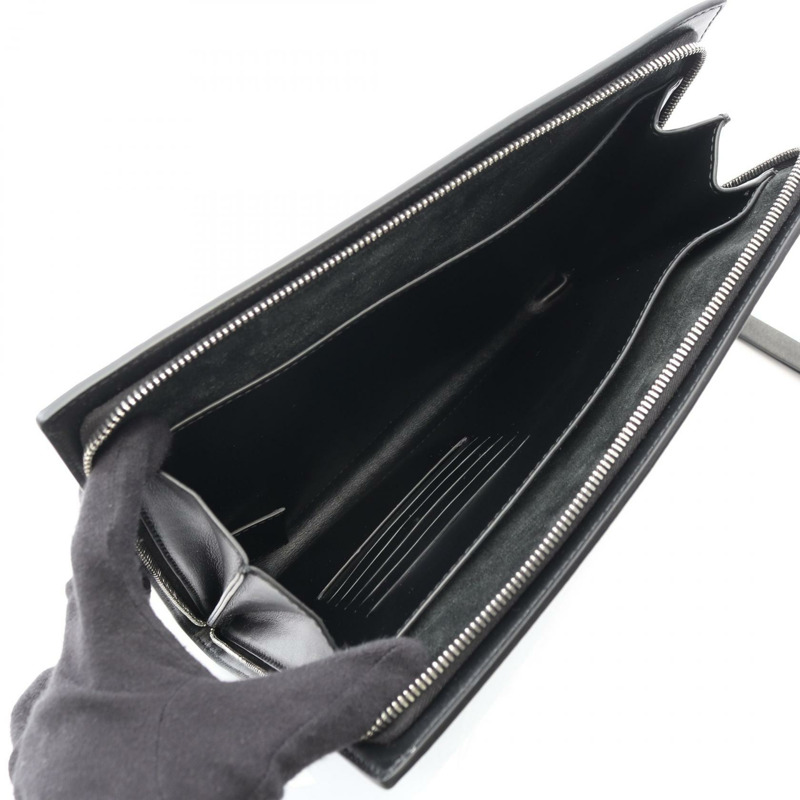 BOTTEGA VENETA Intrecciato 小型公事包商務手拿包真皮全新-2