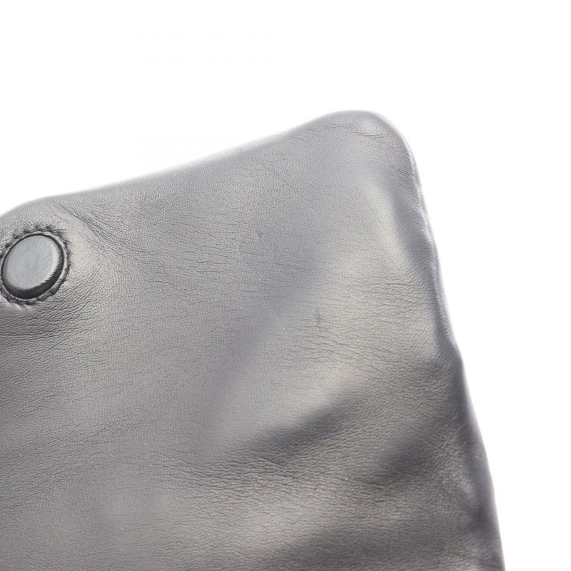 PRADA SYSTEM NAPPA PATCH 鏈條單肩包 1BD292 皮革 黑色 二手 女士-4