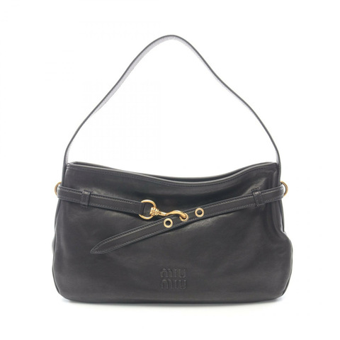 Miu Miu NAPPA AVIATOR 單肩包 5BC1812BBLF0002 皮革 黑色 全新 女款