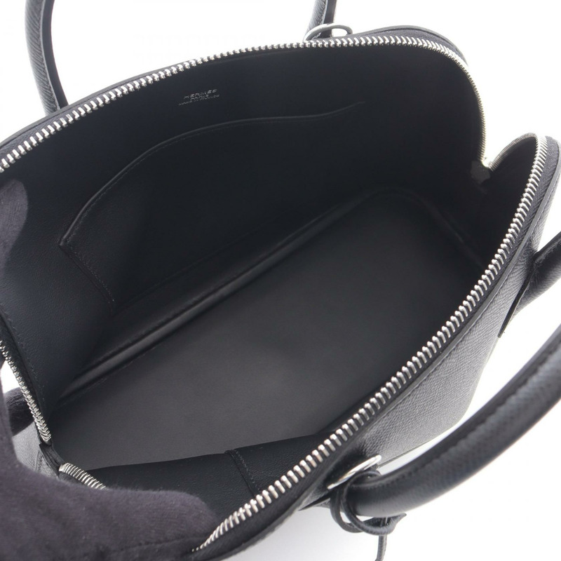 HERMES Bolide 1923 25 單肩包 Epsom 皮革 黑色 二手 女款 SHW K-2