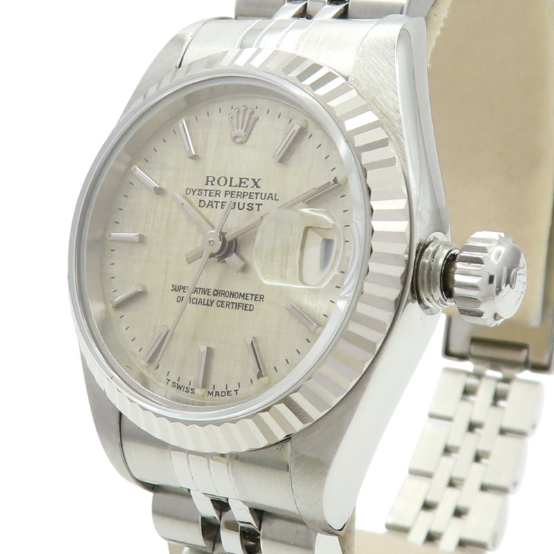 米色錶盤 不鏽鋼 18K白金 Datejust 1996 腕錶【ROLEX 勞力士】 69174-2