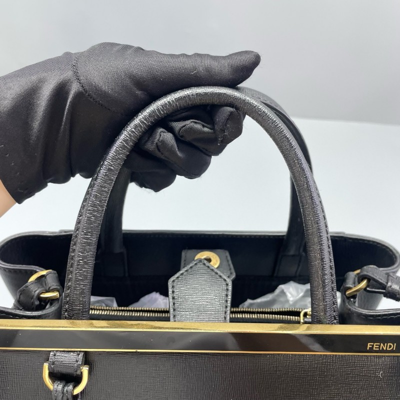 FENDI 2Jours 小號黑色 肩背包手提包 26*20*12cm-24