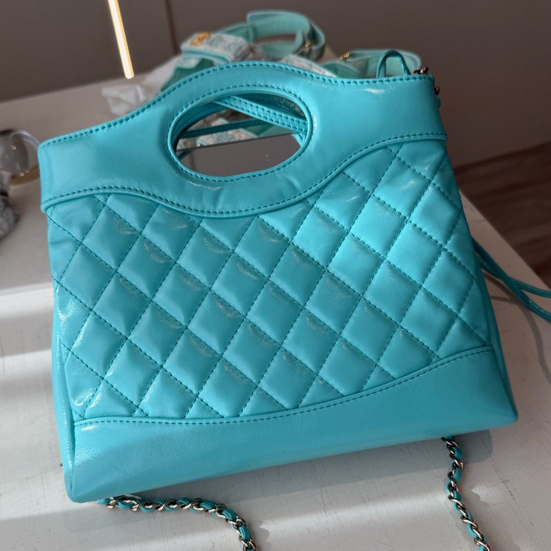 CHANEL 31 Mini蒂芬妮藍手袋 芯片款 全新品-1