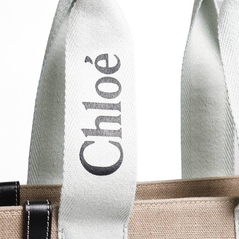 CHLOE Woody tote bag 帆布托特包中號 (全新)-1