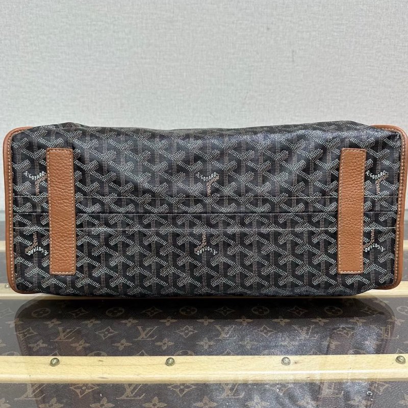 GOYARD hardyY字焦糖色子母手提肩背包40*30*17 98新-3