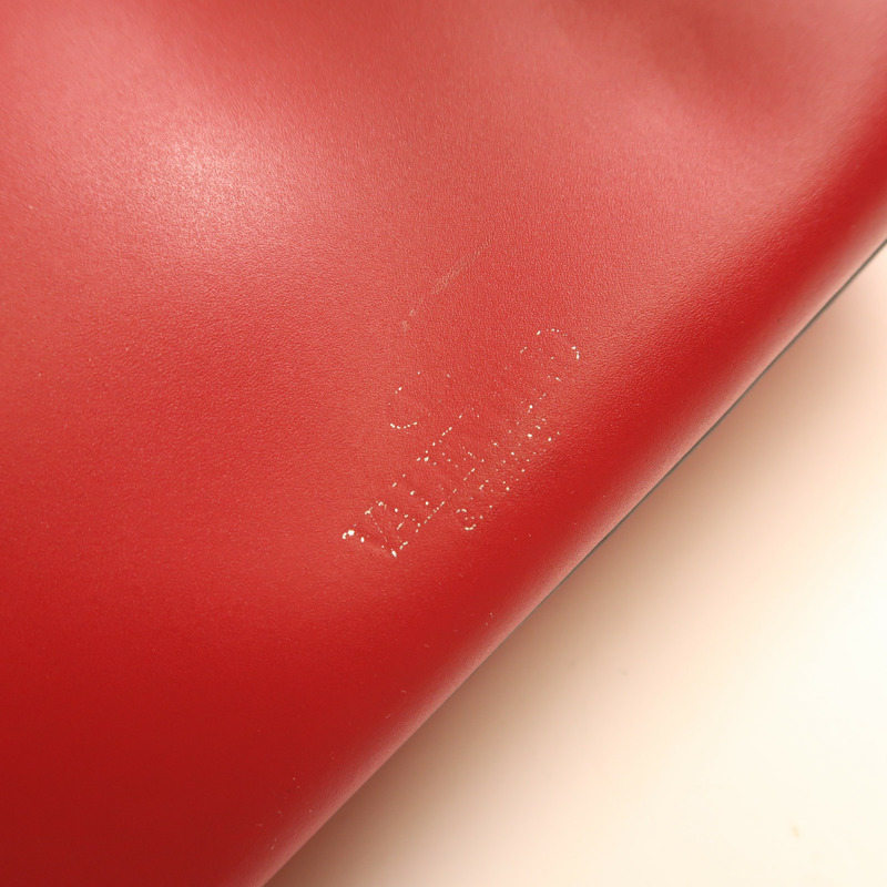 Valentino 牛皮皮革Shoulder Bag銀扣手挽肩背兩用袋-6