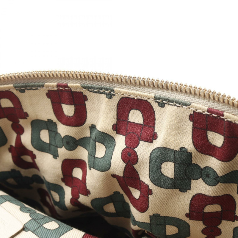 GUCCI Princess Guccissima 單肩手提包 177052 皮革 米色 二手 女士-9